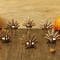 SAND MINE; SAND MINE 6 Pack Metal Turkey Tea Light Candle Holders, Thanksgiving Candle Holder, Turkey Candle Holder, Metal Candle Holder, Thanksgiving Home Table Decoration (Bronze); Category:Thanksgiving Decor; Image:5